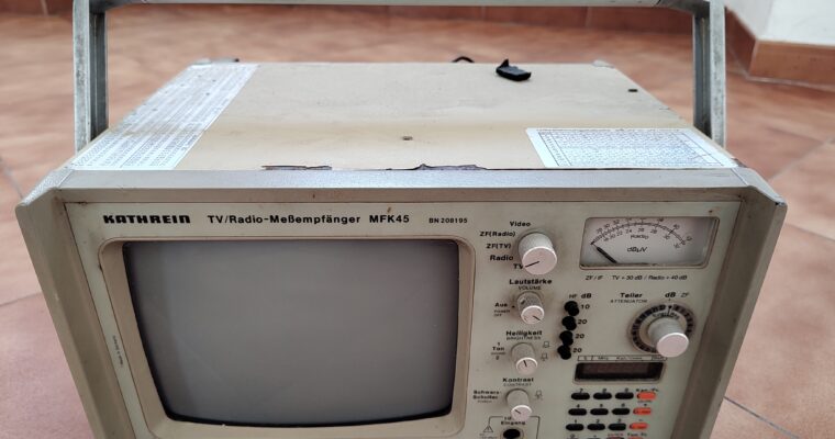 Medidor portátil de señales de televisión y radio Kathrein MFK 45